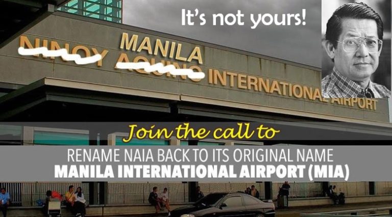 Public clamor anew to rename NAIA to MIA