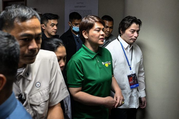 Sara Duterte warrant of arrest